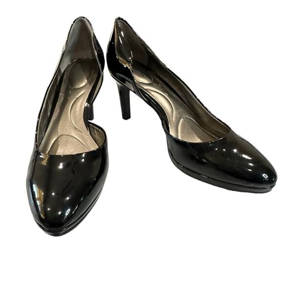 BANDOLINO Franando bla clean faux patent leather  high low pumps size 7.5 - Picture 1 of 7